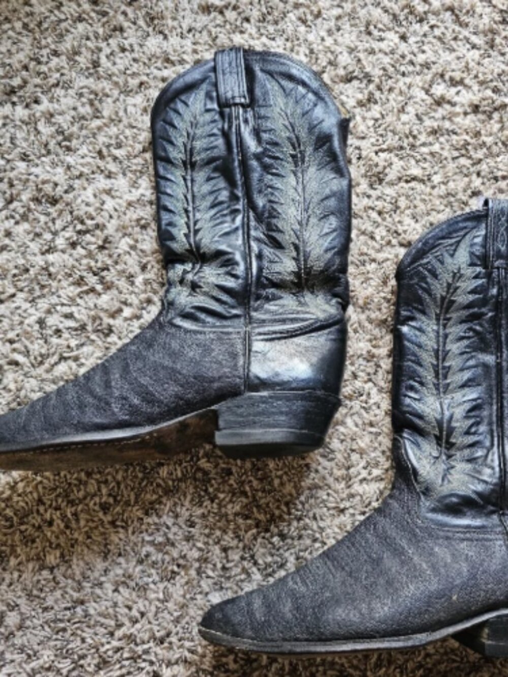 Tony Lama vintage leather cowboy boots